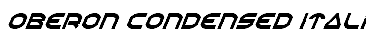 Oberon Condensed Italic
