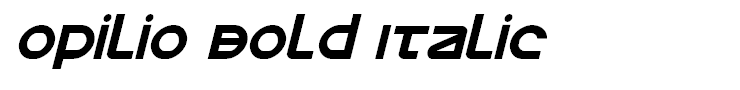 Opilio Bold Italic