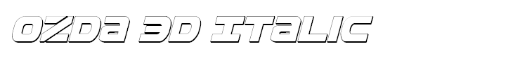 Ozda 3D Italic