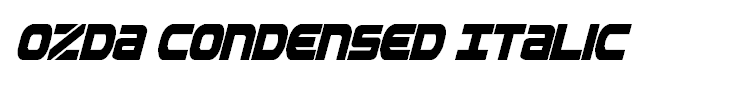 Ozda Condensed Italic