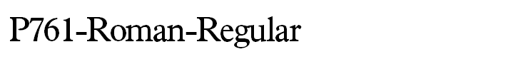 P761-Roman-Regular