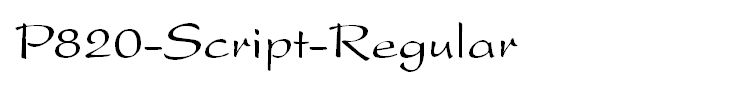 P820-Script-Regular