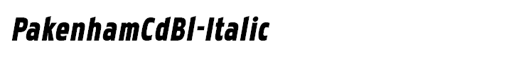 PakenhamCdBl-Italic