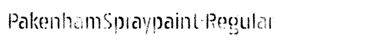 PakenhamSpraypaint-Regular