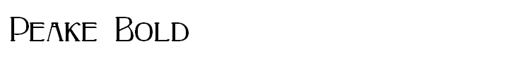 Peake Bold