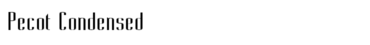 Pecot Condensed