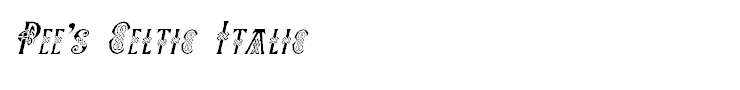 Pee's Celtic Italic
