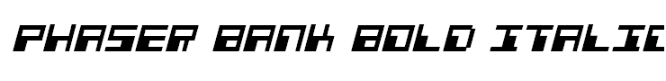 Phaser Bank Bold Italic