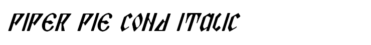 Piper Pie Cond Italic
