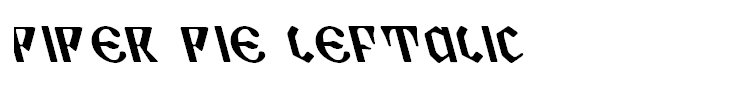 Piper Pie Leftalic