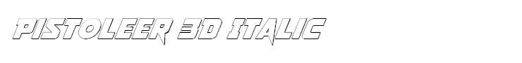 Pistoleer 3D Italic