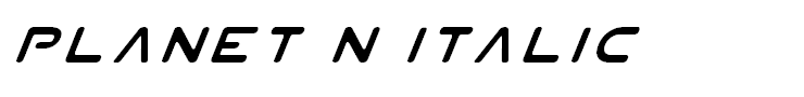 Planet N Italic