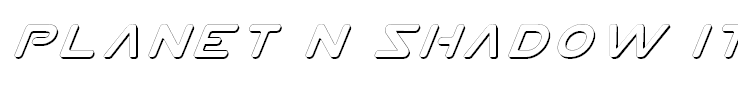 Planet N Shadow Italic