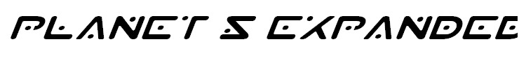 Planet S Expanded Italic