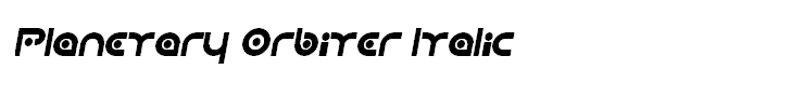 Planetary Orbiter Italic