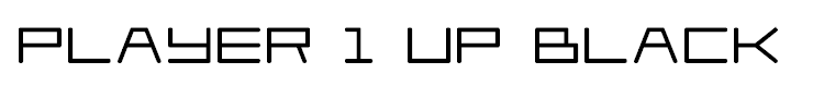 Player 1 Up Black