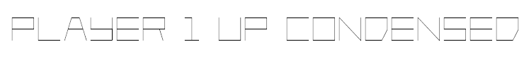 Player 1 Up Condensed