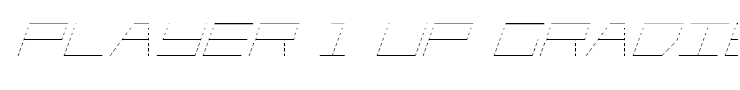 Player 1 Up Gradient Italic