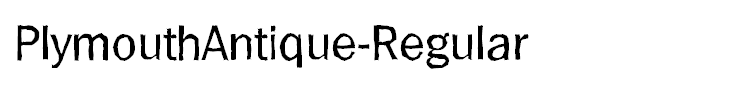 PlymouthAntique-Regular