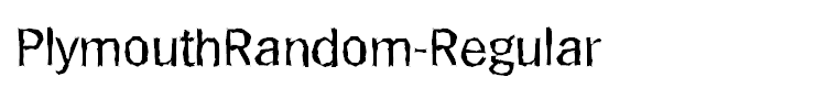 PlymouthRandom-Regular