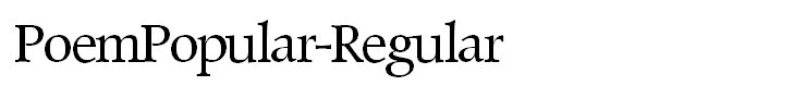 PoemPopular-Regular