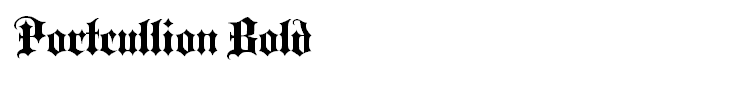 Portcullion Bold