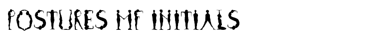 Postures MF Initials