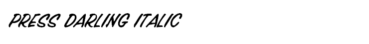 Press Darling Italic