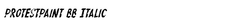 ProtestPaint BB Italic