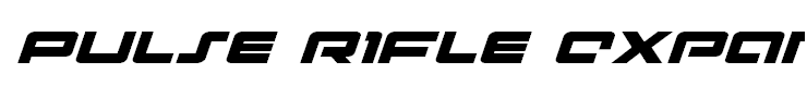 Pulse Rifle Expanded Italic