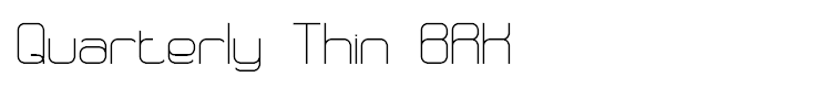 Quarterly Thin BRK