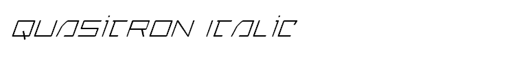 Quasitron Italic