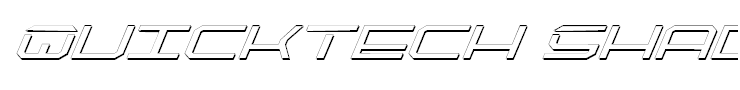 QuickTech Shadow Italic