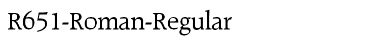 R651-Roman-Regular