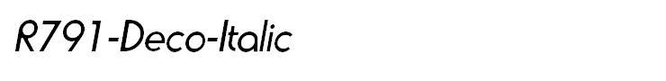 R791-Deco-Italic