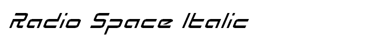 Radio Space Italic