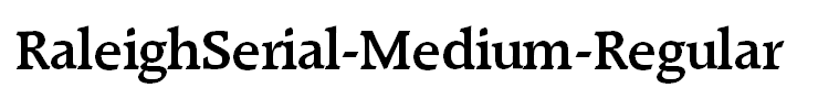 RaleighSerial-Medium-Regular