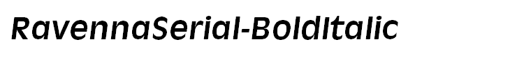 RavennaSerial-BoldItalic