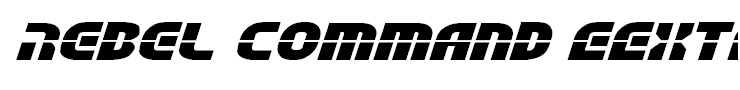 Rebel Command EExtra-exp Italic