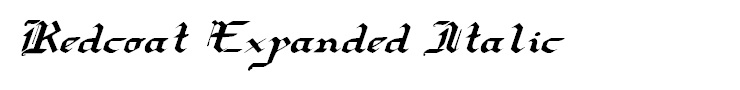 Redcoat Expanded Italic
