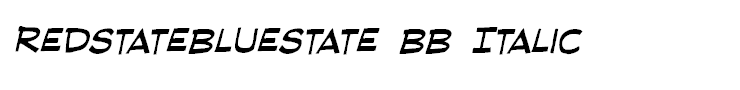RedStateBlueState BB Italic