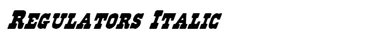 Regulators Italic