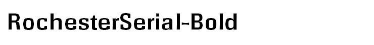 RochesterSerial-Bold