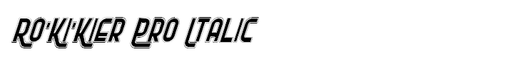 Ro'Ki'Kier Pro Italic
