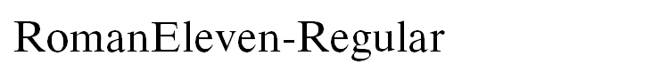 RomanEleven-Regular