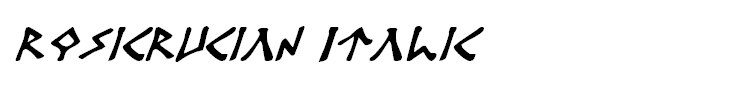 Rosicrucian Italic