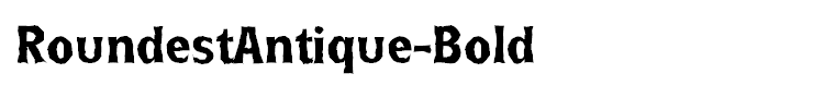 RoundestAntique-Bold