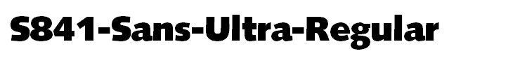 S841-Sans-Ultra-Regular