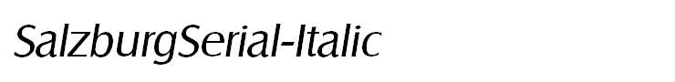 SalzburgSerial-Italic