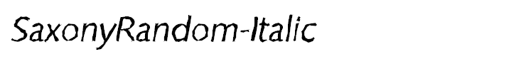SaxonyRandom-Italic